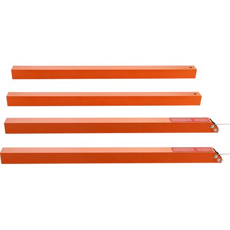 VEVOR Systeme Assistance Aide au Levage pour Hayon de Remorque 2 Cotes, Charge 163 kg pour Hayons et Rampes de Remorque Utilitaire Ouverte Hauteur Rail Lateral 25,4-61 cm Portail ou Rampe 1,22-1,83 m