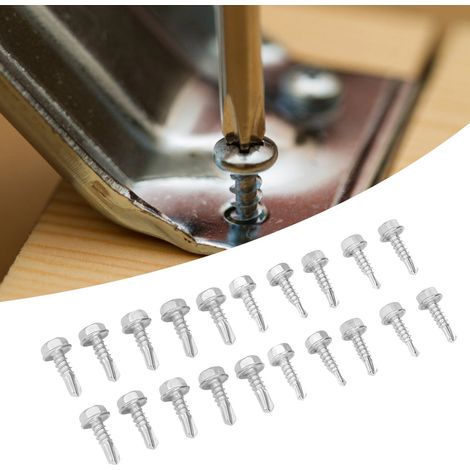 Sechskant-Außenbohrschrauben aus Edelstahl 410, 4,2 x 16 Zoll und 4,8 x 16 Zoll (1/5)