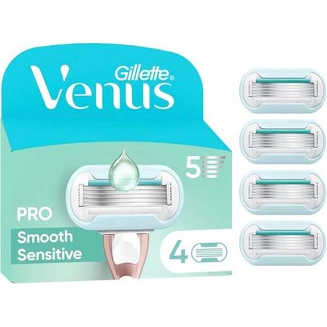 Gillette Venus Deluxe Smooth Sensitive Systemklingen 4er
