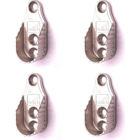 4x Support de tringle à visser ovale ouvert diamètre intérieur 15,2mm en zinc nickelé Meuble Penderie Armoire Placard Garde robe Porte Manteau (1/2)