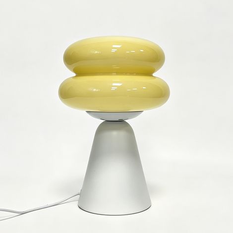 Lampe de Table en Verre Design Hamburger, 3 Couleurs, Lumière Douce, Décoration Maison (1/5)