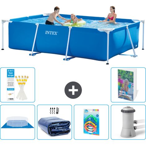 Rechteckiger Frame Pool - 300x200x75 cm - 7-teilig S46
