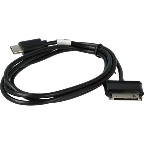 vhbw USB-C Ladekabel Ersatz für Samsung ECC1DPOUBE, ECC1DPU für Tablet - 100 cm Schwarz (1/5)