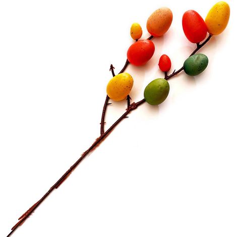 Ostereier-Stecklinge, künstliche Blumenzweige, bunte Schaumstoff-Vogeleier, Festdekoration, Frühlingsparty-Zubehör