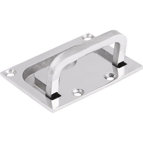 Poignée De Trappe De Bateau - Acier Inoxydable 316 - Affleurante Poli Miroir - Pour Écoutille Marine - 1 Pièce (1/5)