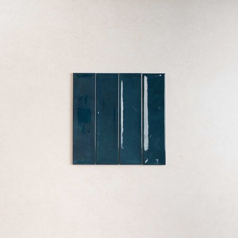 Carrelage Effet Zellige Bleu Foncé NARA Pacifico Gloss 7,5x30cm (1/2)