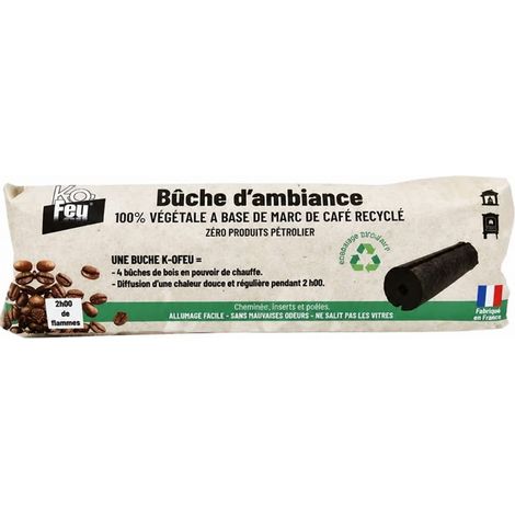 Fondi di caffè per due ore di riscaldamento.