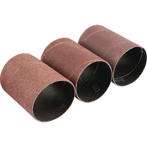 Assorted Grit Aluminium Oxide Sanding Sleeves, 45 x 60mm, Pack of 3 (1/5)