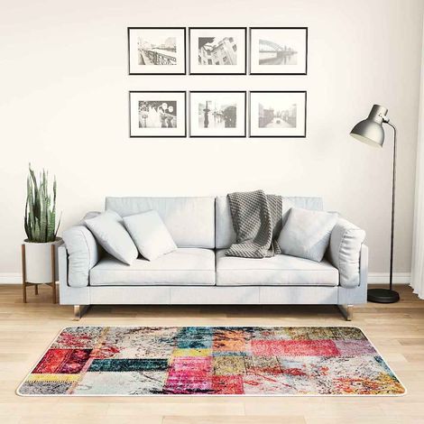 337964 Rug Washable Patchwork 80x150 cm Multicolour vidaXL