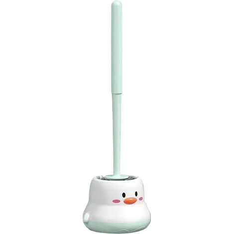 Brosse WC avec support - brosse de nettoyage avec support pour toilettes - (1/5)