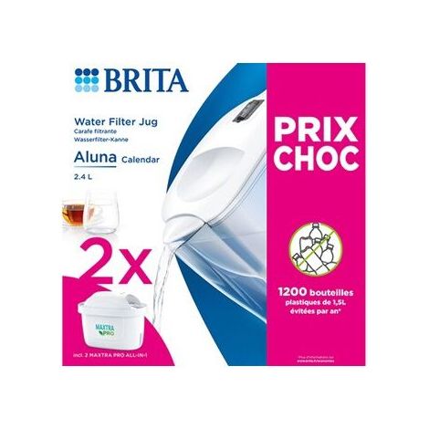 Brita Aluna Calendar carafe filtrante blanche 2,4 litres (1/5)