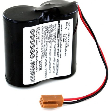 Pile Lithium 6V 5Ah pour CUTLER HAMMER A06 PLC controllers (BR-CCF2TH)