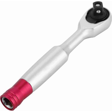 Mini clé à cliquet 1/4 pouce, outil de réparation pour véhicule et vélo (100 mm) (1/5)