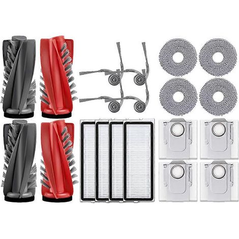 Brosse latérale principale, filtre HEPA, lingette de nettoyage et sac à poussière pour aspirateur robot Roborock Qrevo L / QR 798 / QV 35A / QR 598 (1/5)