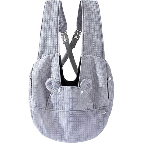 Zaino per cani - borsa a tracolla inclinata a forma di orsetto - borsa da viaggio per cani - borsa da viaggio per cani e gatti di piccola taglia - borsa da viaggio regolabile per esterni per cani e ga (1/4)