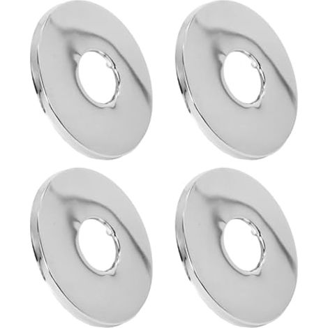 Rosace Mitigeur Douche Acier Inoxydable (3/4) Ø 27 mm x Ø 80 mm x hauteur 5 mm 4pcs, Rosace Robinet, Garniture Pour Robinet De Douche Muraux (4, 80x5mm Argent) (1/5)