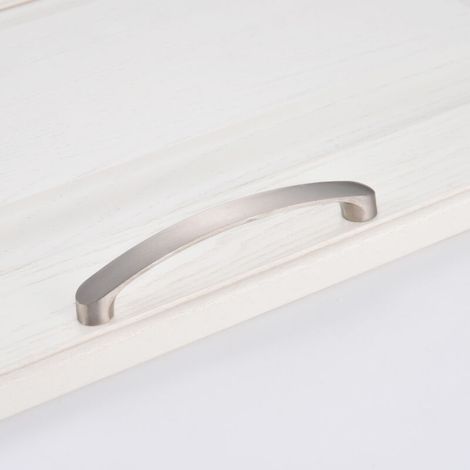 Lot de 5 Poignée Meuble Cuisine En Nickel Brossé Poignée d'armoire Poignée Meuble-Poignées Tiroirs Cuisine Inox(Centre à Centre 160mm) (1/5)