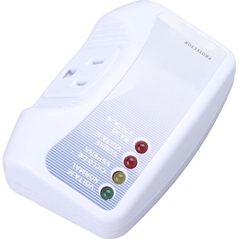 Parafoudre en plastique avec prise américaine 90-140 V 10 A pour appareils électroménagers (1/5)