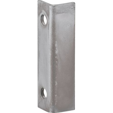 Gâche équerre pour batteuses - Décor : Zingué - Entraxe de fixation : 27 mm - Hauteur : 40 mm - Largeur : 10 mm - Matériau : Acier - Profondeur : 10 mm - ITAR