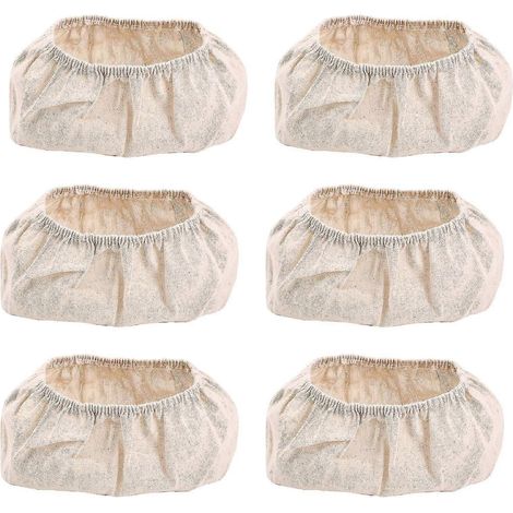 Lot de 6 paniers de fermentation ovales en rotin naturel pour la pâte à pain au levain.
