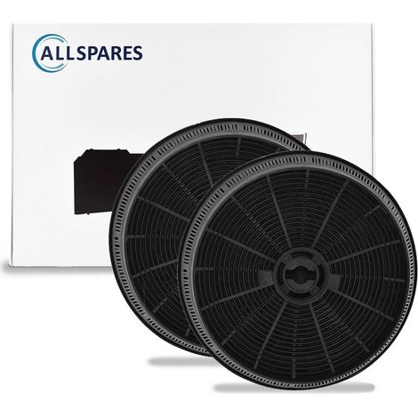 Filtro a carbone AllSpares (2 pz.) per cappe aspiranti adatte, tra le altre, ai modelli ATAG ACC919 / ETNA REC10 e WPRO Tipo 145 / AMC145 (Ø131mm) (1/5)