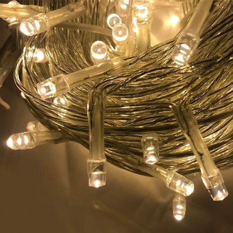 Led Lichterkette, 100m 1000 LED Lichter Mit IP44 Wasserdicht und 8 Modi für Innen, Außen, Weihnachten, Party, Hochzeit, DIY - Warmwei (1/5)
