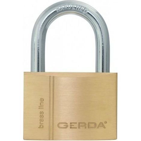 Candado de latón Gerda, modelo Kłódka mosięż, 60mm, 2 unidades con 5 llaves, ideal para seguridad general, alta resistencia, protección contra robos, diseño duradero y confiable.