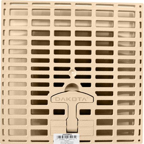 Jardibric – Grille de regard d'évacuation des eaux pluviales 28 x 28 cm – Compatible avec regard 30 x 30 cm – Drainage optimal – Structure renforcée