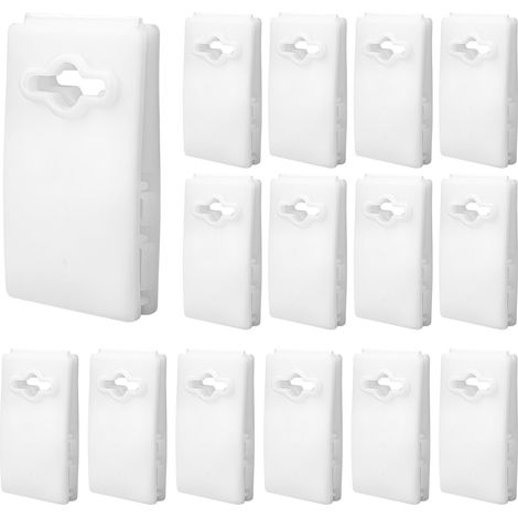 15 pièces Clips Fixation pour Enrouleur de Bâche Solaire, 7,1 x 4,4cm Clips pour Bâche Piscine Pinces de Fixation Solaire Universel Piscines Hors Sol et Enterrées Accessoires (1/5)