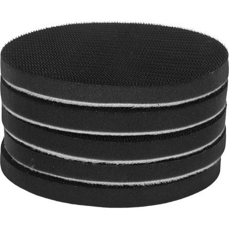 5pièces Éponges à Poncer Mousse Souple De Plateau De Ponçage Sans Trou Tampon De Polissage Pour Ponceuse Orbitale Lot De Disques De Ponçage Pour Voiture Et Meubles