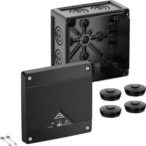 Spelsberg 40600001 Abzweigkasten (L x B x H) 127 x 127 x 75 mm Schwarz IP66, IP67, IP69 1 St.