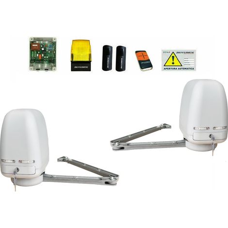 Kit Set Automatismo Per Cancello A Battente Bracci Articolato 230v Snodo Snodato