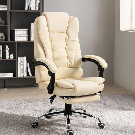 Chaise de bureau en similicuir mousse 64,5 x 69 x 117 cm (1/5)