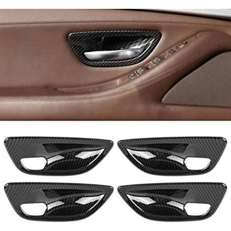 Satz mit 4 Türgriffen und Türabdeckungen in Automobilqualität aus ABS-Kunststoff im Carbonfaser-Stil zur Verwendung mit (1/4)