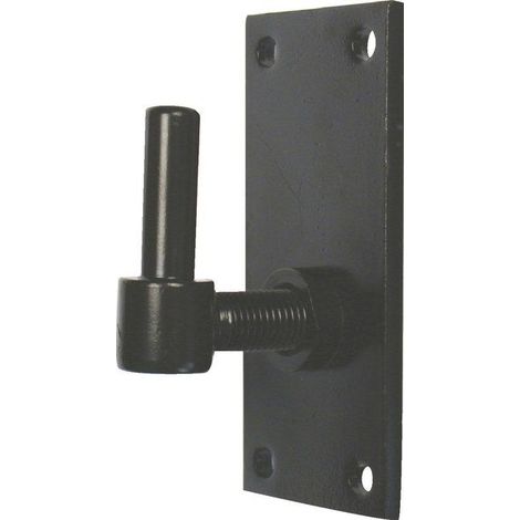 Afbat – Gond de portail en acier prépeint – Hauteur 130 mm – Diamètre 16 mm – Pose à visser pour portails battants
