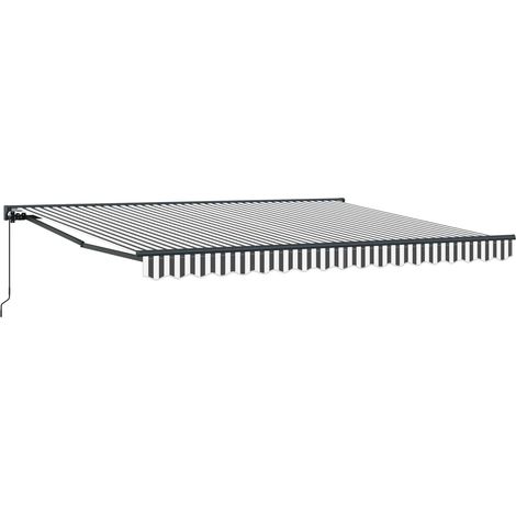 Maison Exclusive - Struttura della tenda Antracite e Bianco 400 × 300 cm