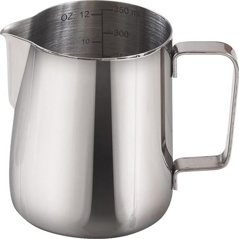 Pot À Lait - Acier Inoxydable - Bec Verseur Pointu - 350 Ml - Pour Latte Et Cappuccino (1/5)