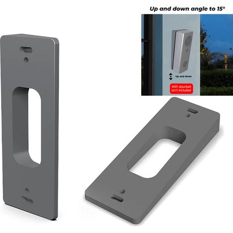 Support pour sonnette vidéo sans fil, adaptateur de réglage d'angle, plaque de montage-AquaForge
