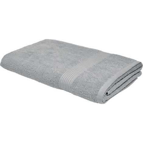 TODAY Essential - Maxi drap de bain 90x150 cm 100% Coton coloris acier (1/4)