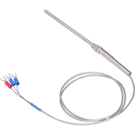 Sonde thermocouple BERM PT100 de 100 mm, capteur de température, plage de température 0-400 °C, longueur 1 mètre. (1/5)