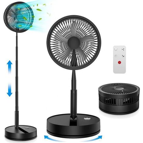 Ventilateur sur Pied - XVX - 9'' - Silencieux - Télécommande - 4 Vitesses (1/5)