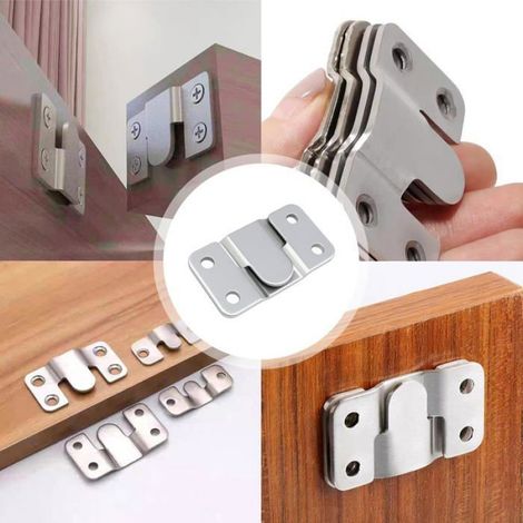 20 Pcs Support Montage Encastré Dissimulé, Support Intersécable Invisible En Acier Inoxydable Pour Fixation Miroir, Cadre, Herraje (1/5)