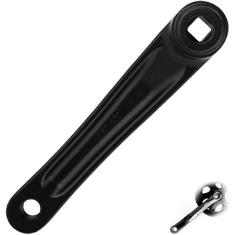 Pedivella sinistra in lega di alluminio da 170 mm, guarnitura a velocità singola adatta a biciclette, mountain bike e bici da strada. (1/4)