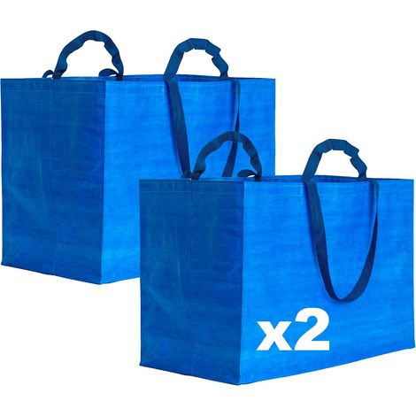 Sac de courses robuste - Maxi cabas en polypropylène recyclé laminé avec soufflet et doubles poignées (1/5)