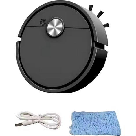 Intelligent aspirateur 4000Pa aspiration intelligent balayage aspirateur robot pour dur sols animal cheveux tapis noir (1/5)