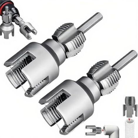 Jeu de tarauds pour tuyau, tarauds de 1/2" et 3/4", tarauds à tuyau, tarauds 1/2" 3/4" (1/5)