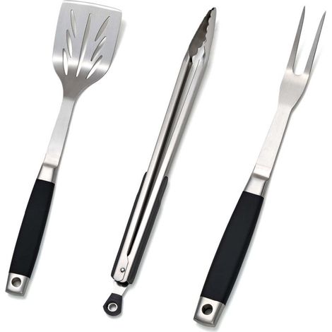 Pinza Barbecue in Acciaio Inox per Griglia Griglie Hamburger Pinze 45 cm (1/4)