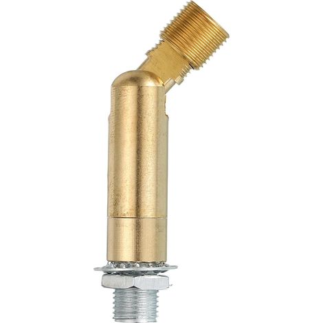 Tilted Ceiling Adapter, 180/345 Degree 53 x 12 mm M10 Fine Thread Adapter Kit for Inclined Ceiling Light Fixture for Hanging Ceiling Light Rail Chandelier (Brass) (1/5)