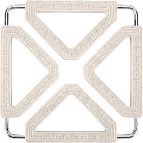 Dessous de Plat en Silicone, Extensible Résistant à La Chaleur Accessoires de Cuisine Set de Table Silicone pour Comptoir de Cuisine pour Pot, Bol, Tasses et Assiette(Beige) (1/5)