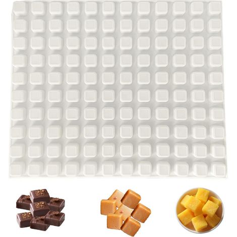Silikonform 120 Mulden Quadratisch Mini für Süßigkeiten, Eiswürfel, Hundesnacks
